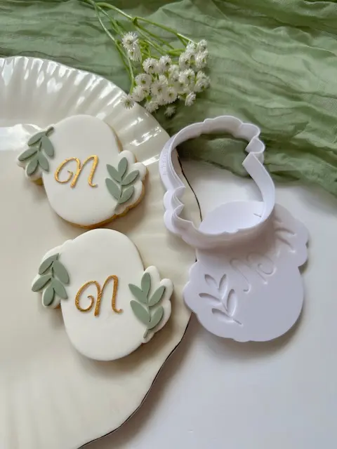 Ovale Feuillage Lettre