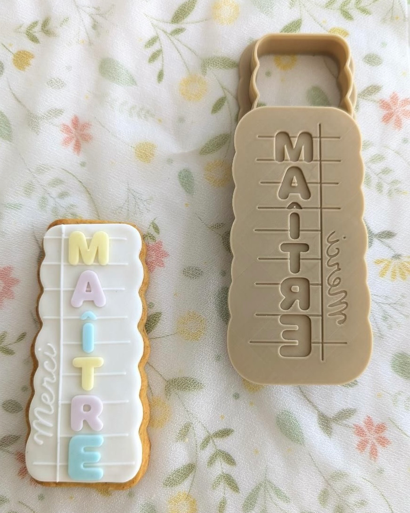 Page de Cahier "Merci MAÎTRE" (Duo)