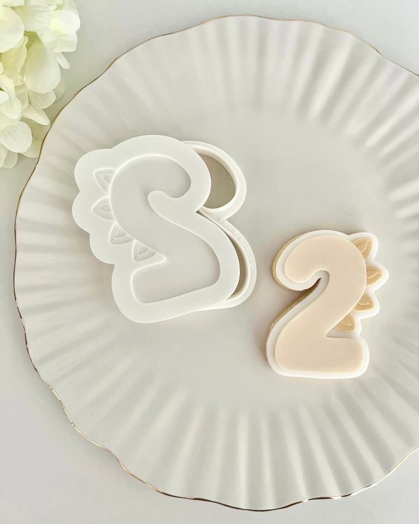 Chiffre 2 Dinosaure (Duo)