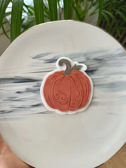 Citrouille Stylisée d'Automne (Duo)